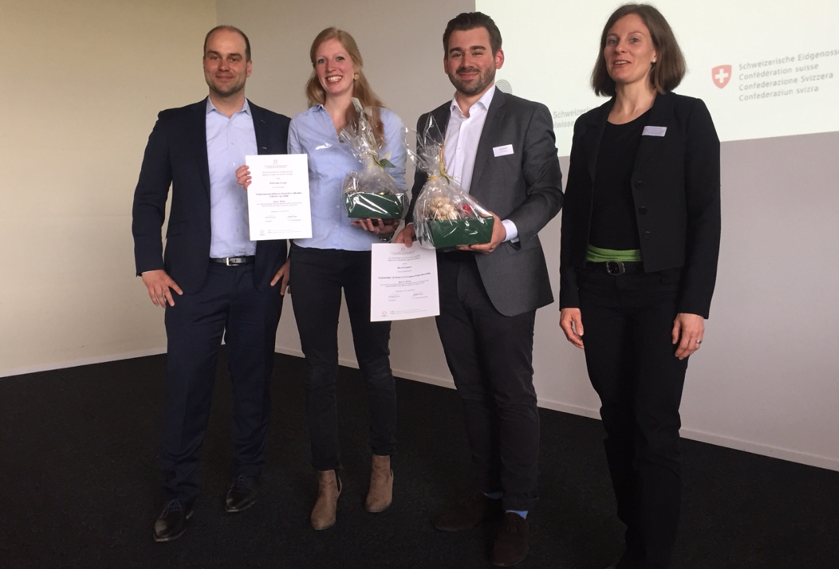 From left: Robert Finger, Willemijn Vroege, David Lanter, representative from SSA