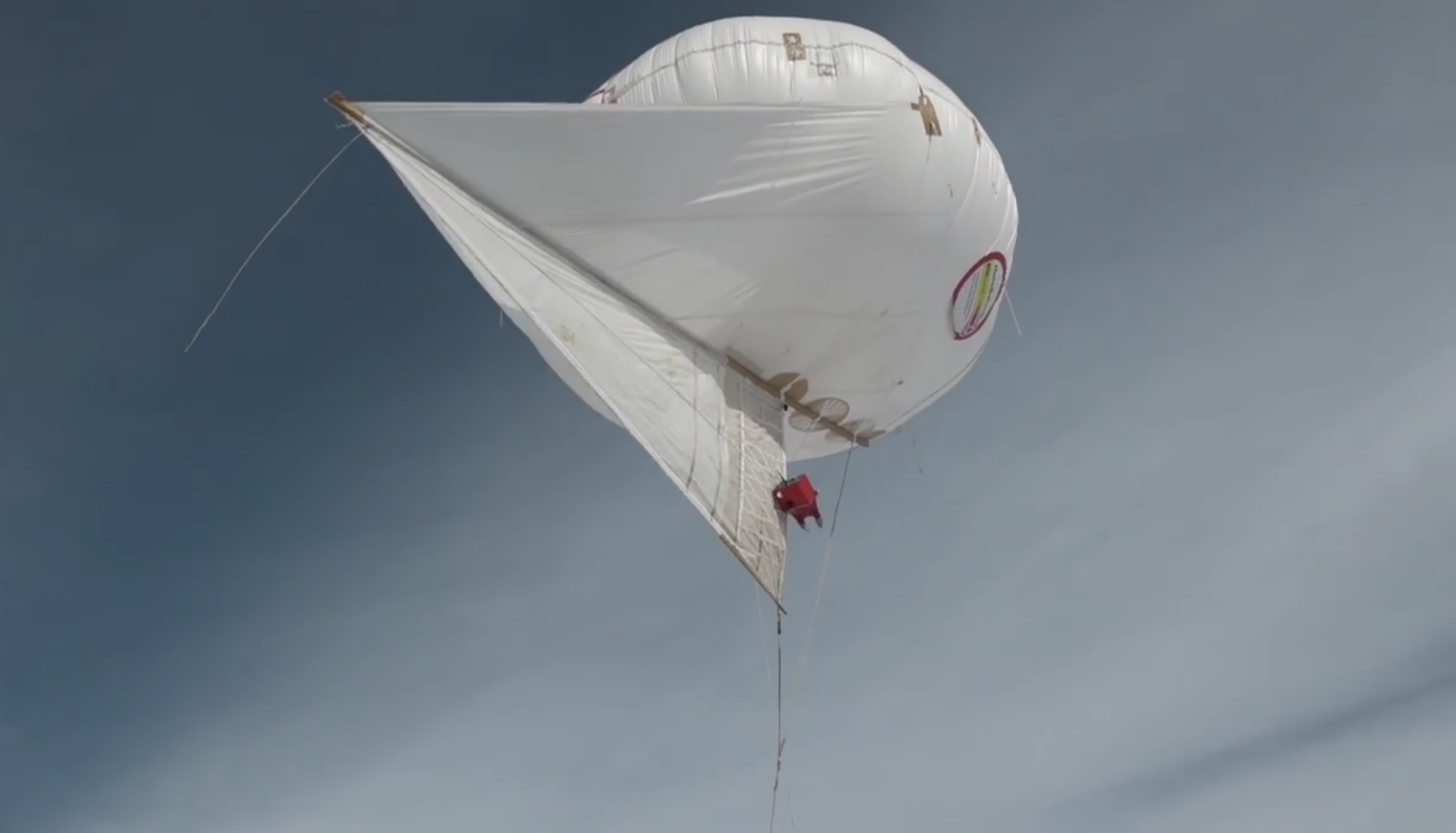 Measurement balloon of ETH Zurich. Photo: ©sda-Video