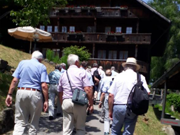 Auf dem Weg zum Seminarhotel Appenberg. (Bild: Ernst Wüthrich)