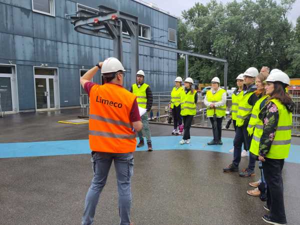 Visit to Limeco and guided tour through the multi-energy-hub.