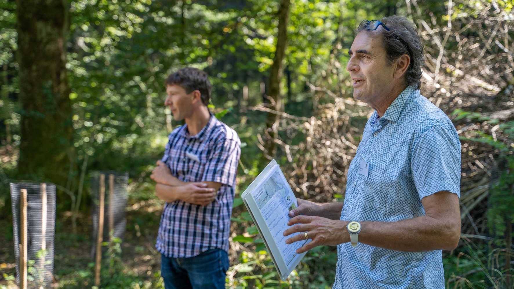 Martin Brüllhardt und Andreas Rudow bei der Eröffnung