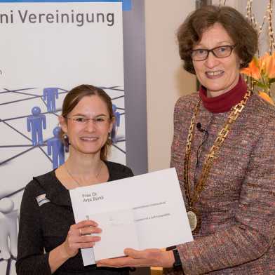 Anja Bürkli (links) mit ETH-Rektorin Sarah Springman