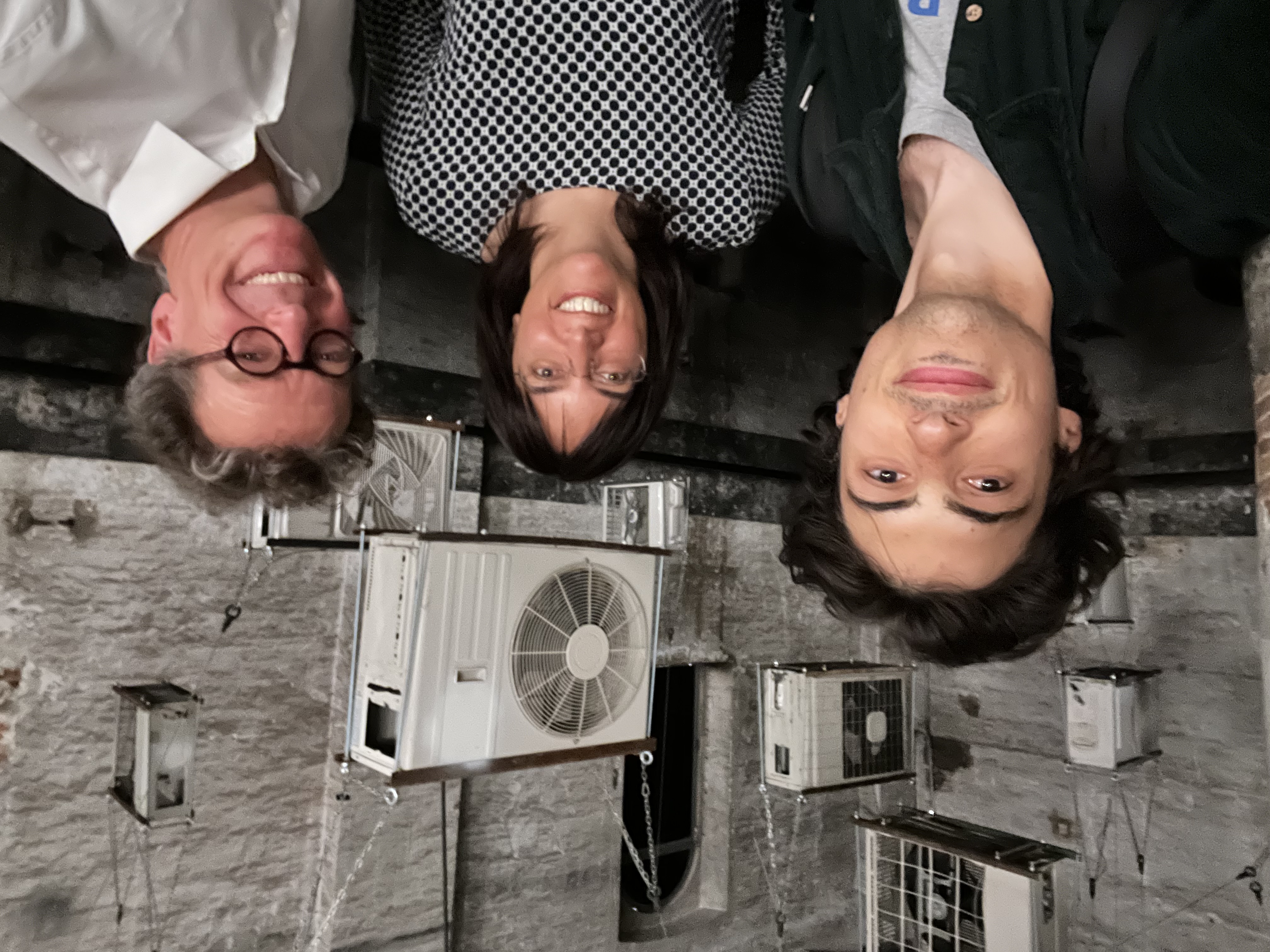 Lorenzo Pierini, Sonia Seneviratne und David Bresch an der Eröffnung der Biennale Architettura 2025.